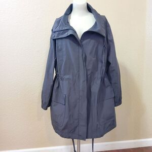 Eileen Fisher Windbreaker Jacket Coat Size 2X Grey